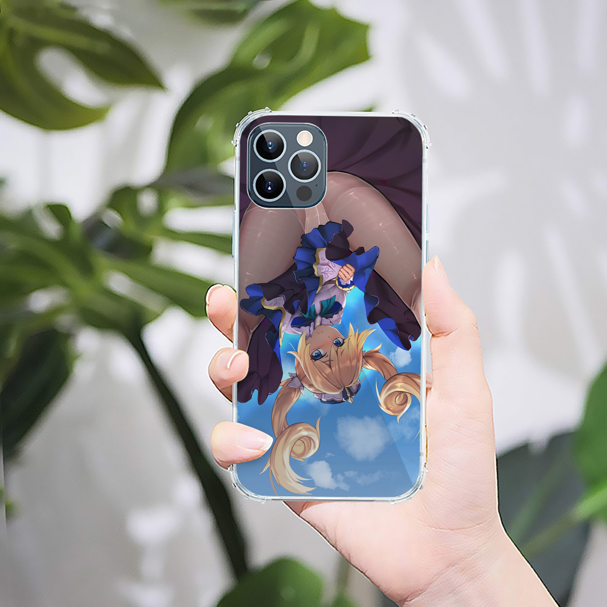 げんし神 genshin 【iPhone 12シリーズ対応】透明スマホケース（クリアソフトケース）